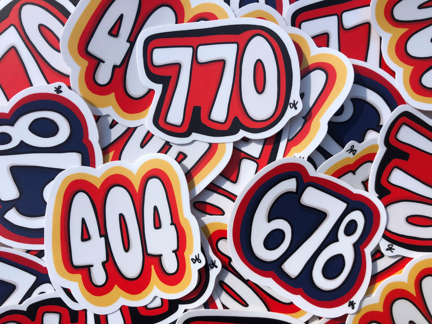 *NEW* 678 Atlanta Area Code Sticker