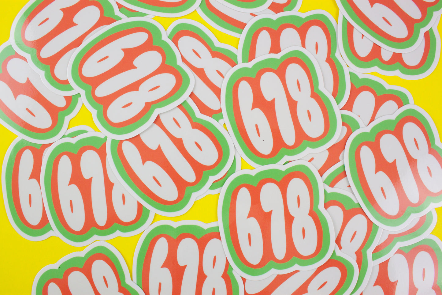 678 Atlanta Area Code Sticker