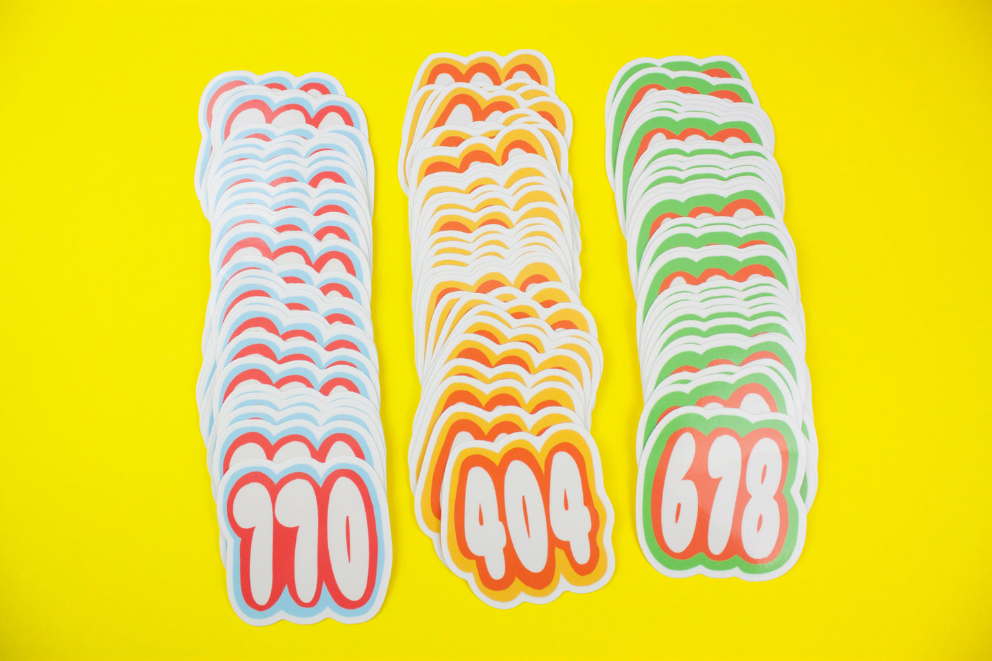 678 Atlanta Area Code Sticker