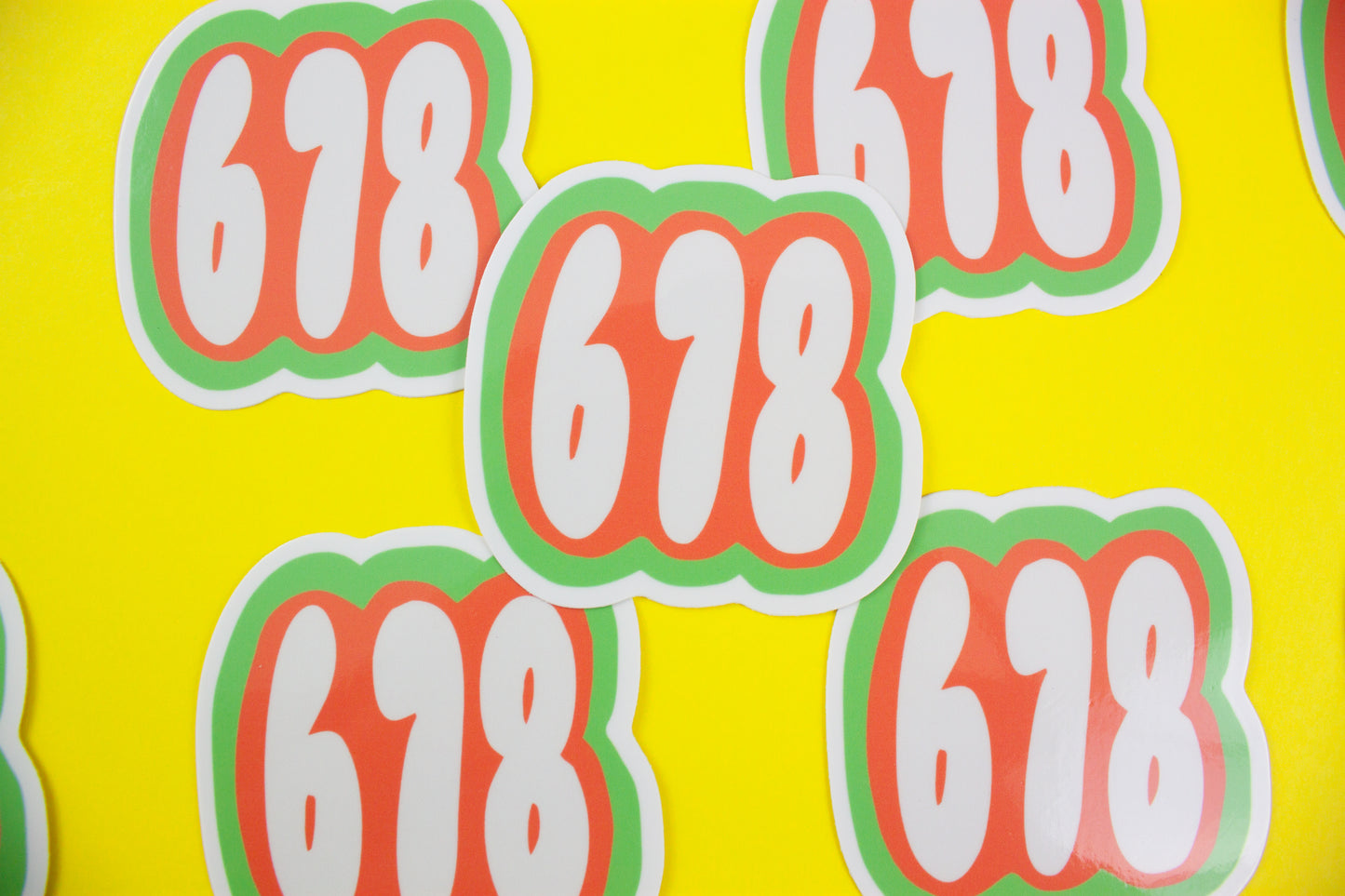 678 Atlanta Area Code Sticker