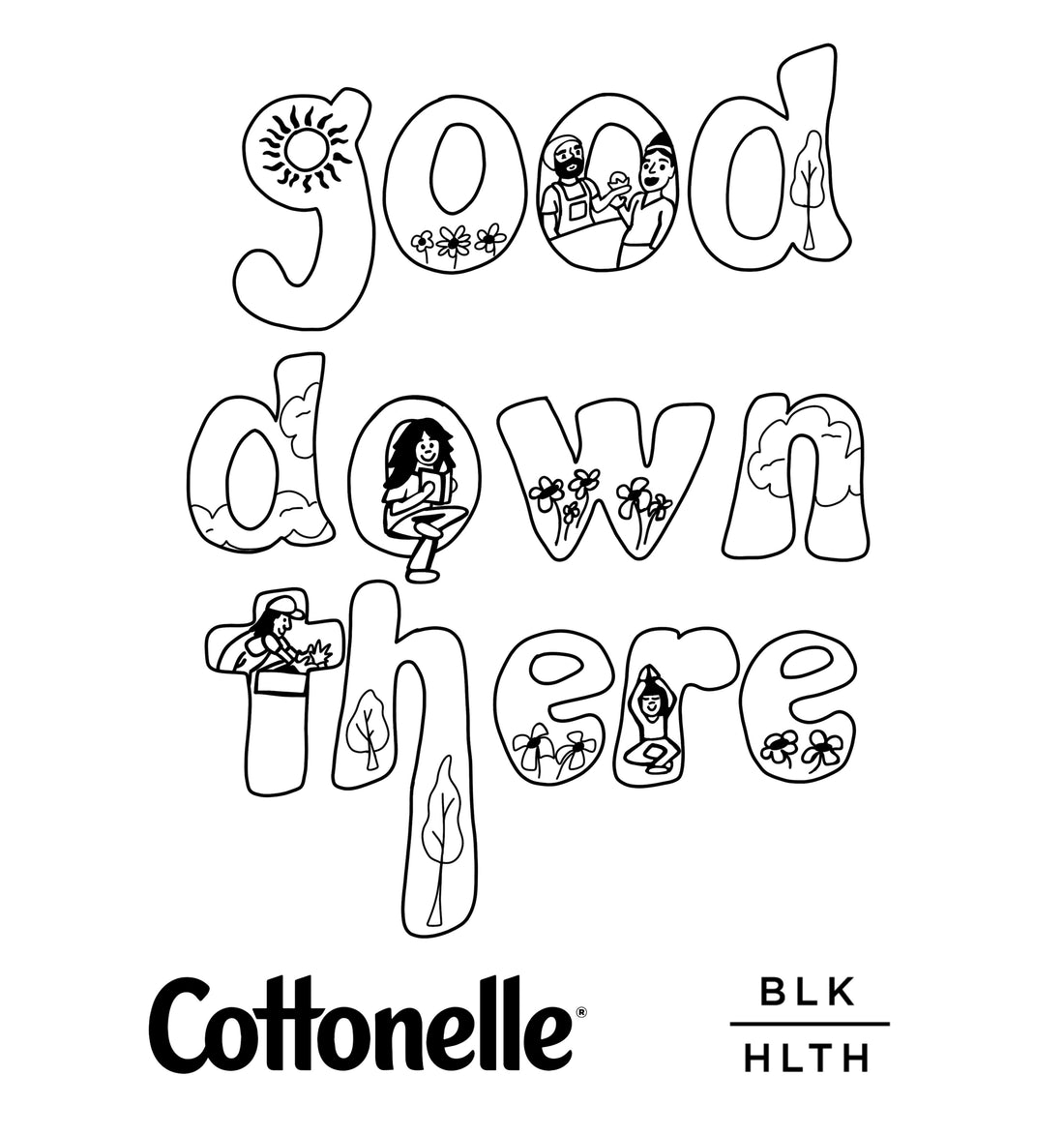BLKHLTH x Cottonelle Good Down There Campaign