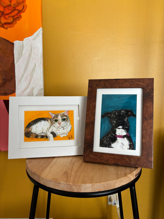 Custom Oil Pastel Pet Portrait