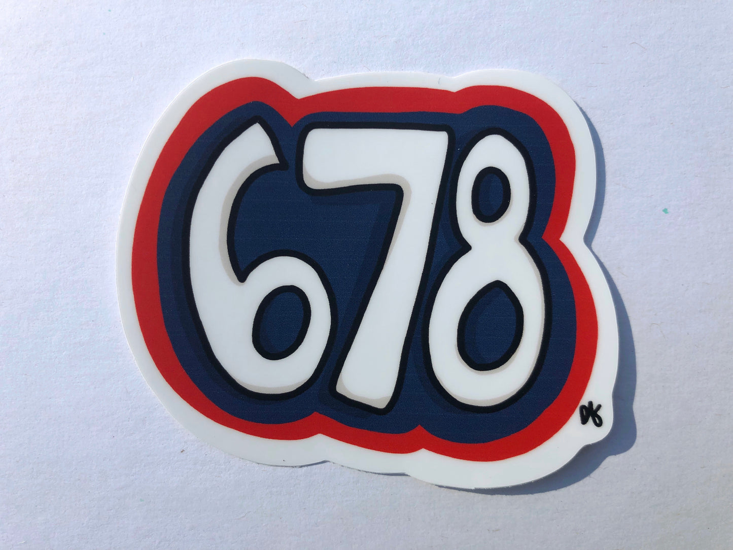 *NEW* 678 Atlanta Area Code Sticker
