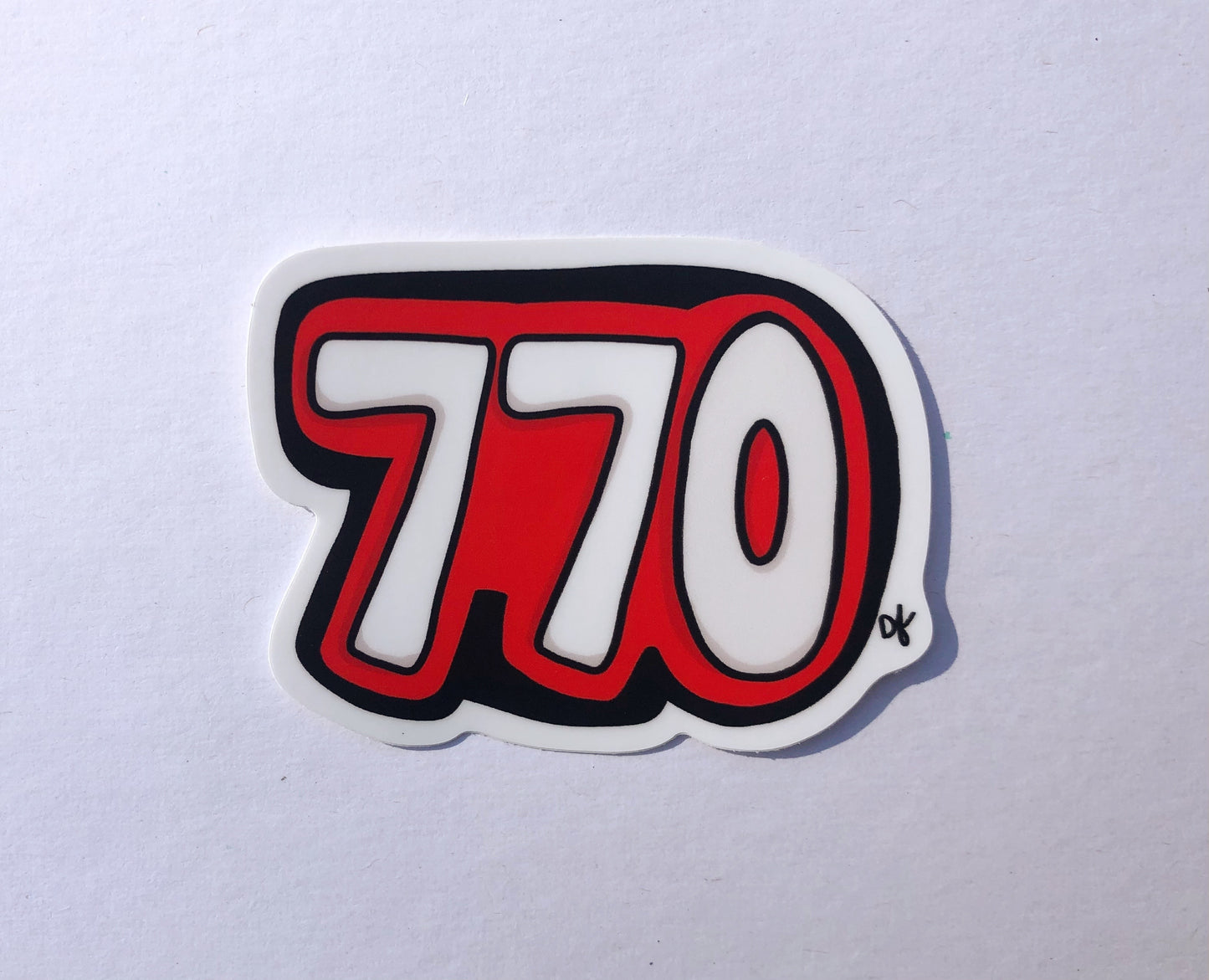 *NEW* 770 Atlanta Area Code Sticker