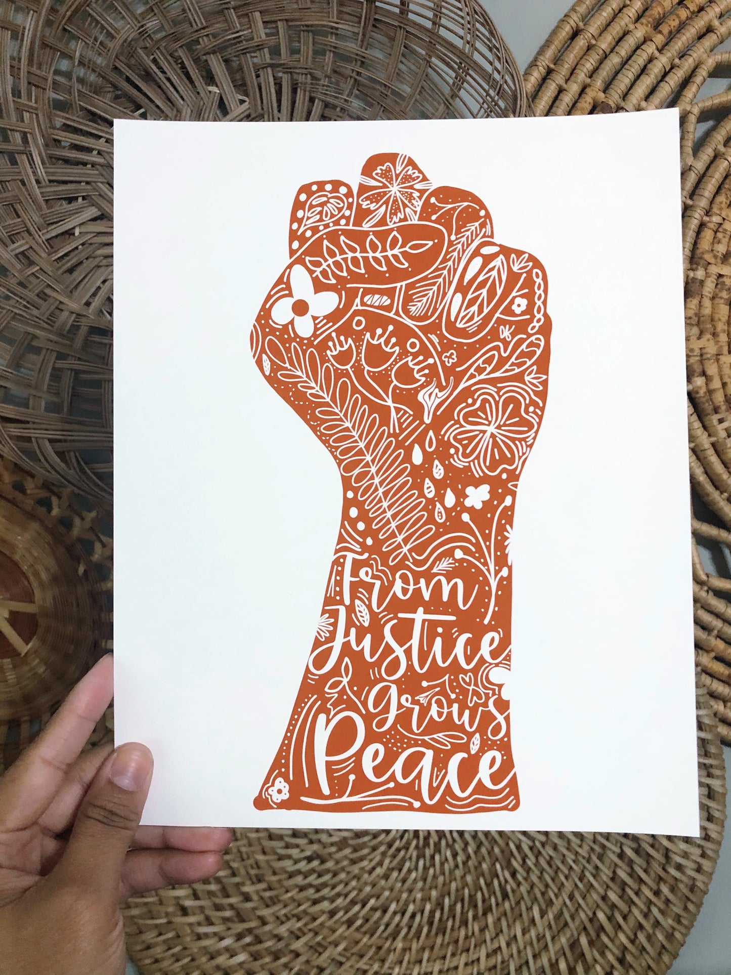 From Justice Grows Peace Print