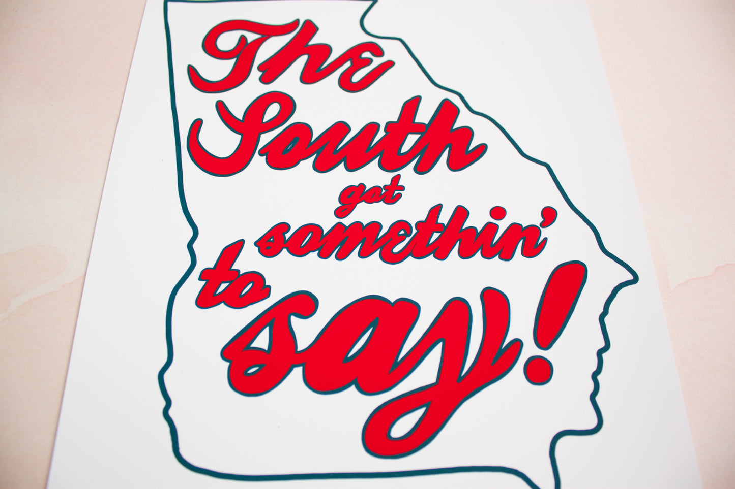 "The South Got Somethin' to Say" Print - White