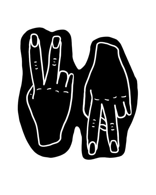 Peace Up, A- Town Down Print - Black