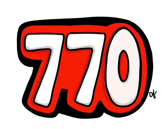 *NEW* 770 Atlanta Area Code Sticker