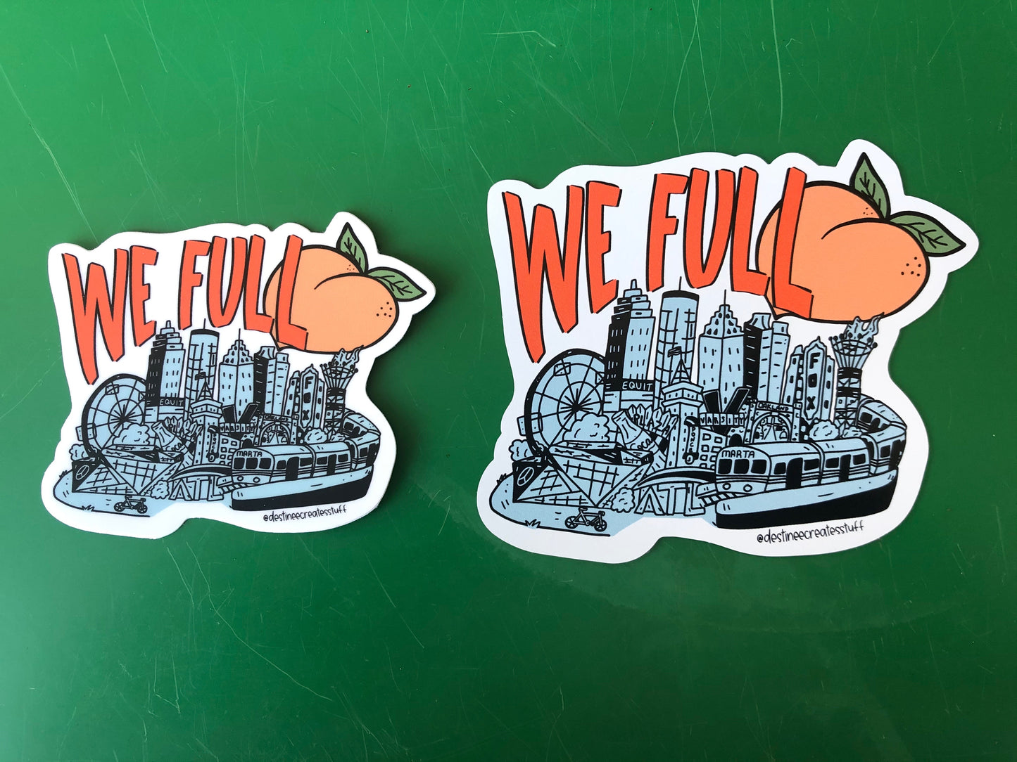 We Full Atlanta Car/ Fridge Magnet