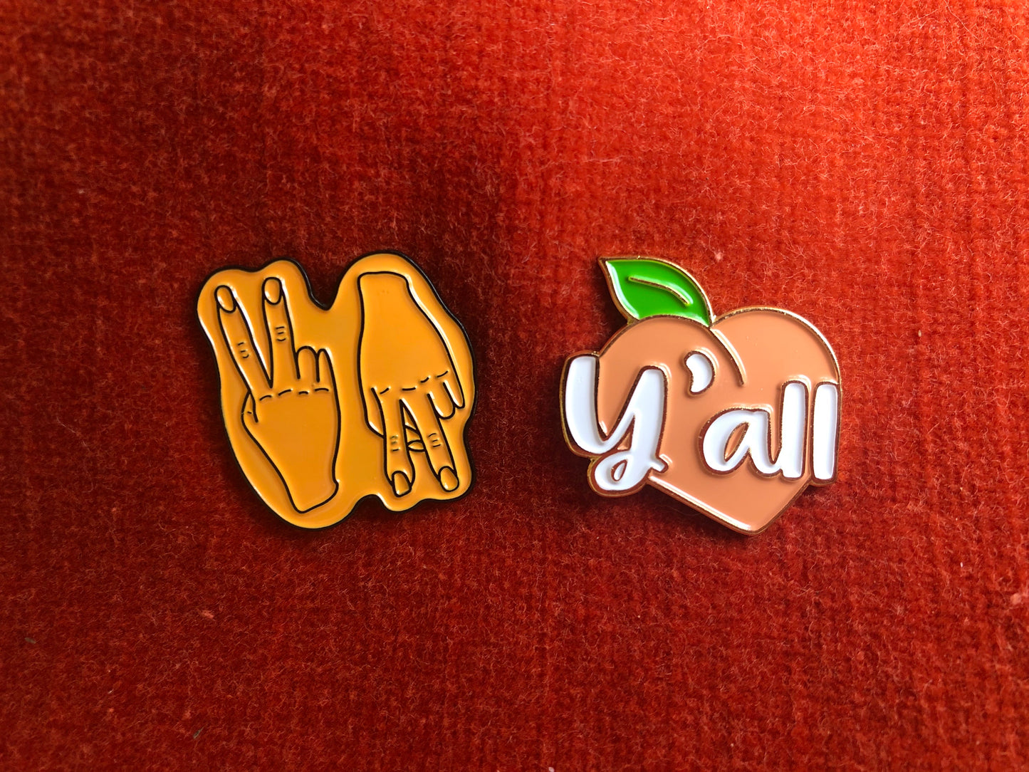 Peace Up, A Town Down Enamel Pin