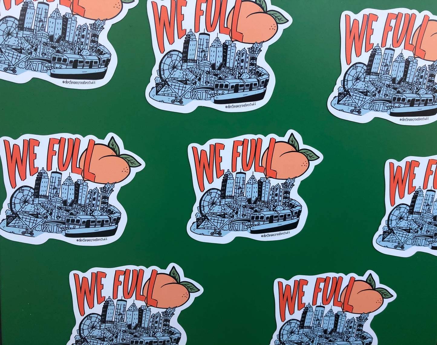 We Full Atlanta Car/ Fridge Magnet