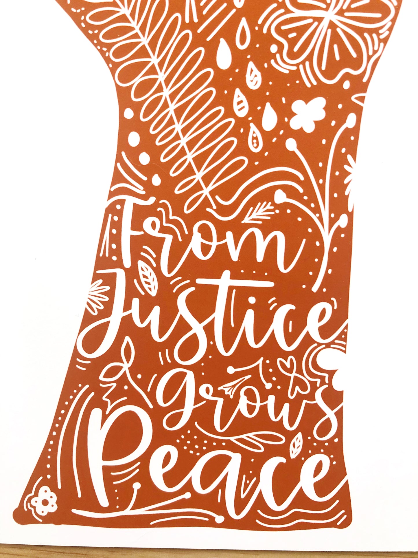 From Justice Grows Peace Print